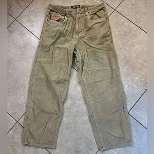 Empyre Khaki Corduroy Baggy Pants, Size 30